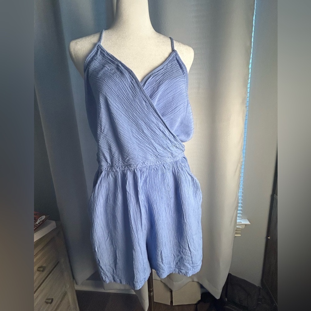 Market and Spruce Romper Size Large. Light blue ( has little hole in back)